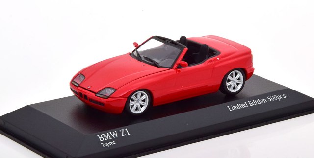 943 020103 MINICHAMPS 1:43 BMW Z1 E34 Roadster 1991 red