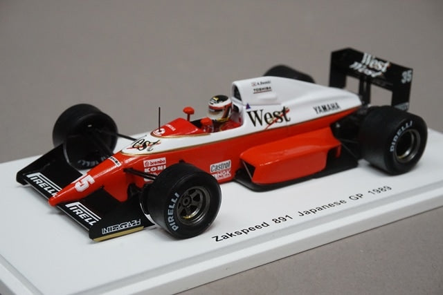 1:43 SPARK TR016 Zakspeed 891 Japan GP 1989 #35 Aguri Suzuki West Forza Special Order