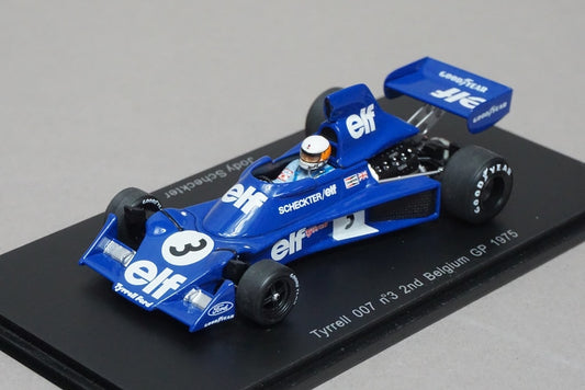 1:43 SPARK S1645 Tyrrell 007 Belgian GP 1975 Jody Scheckter #3