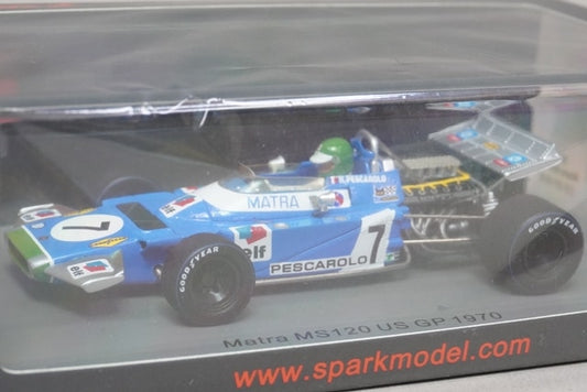 1:43 SPARK S4326 Matra MS120 H.Pescarolo USA GP 1970 #7