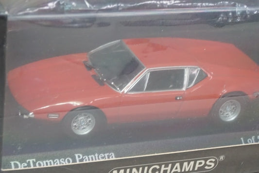 1:43 MINICHAMPS 400127500 De Tomaso Pantera 1972 Red