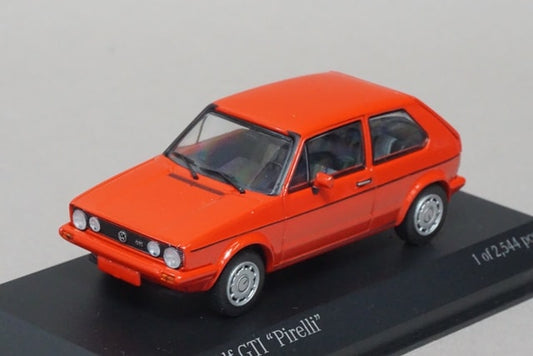 1:43 MINICHAMPS 400055170 VW Volks Wagen Golf I GTI Pirelli 1983 Red