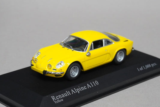 1:43 MINICHAMPS 430113606 Alpine Renault A110 1971 Yellow