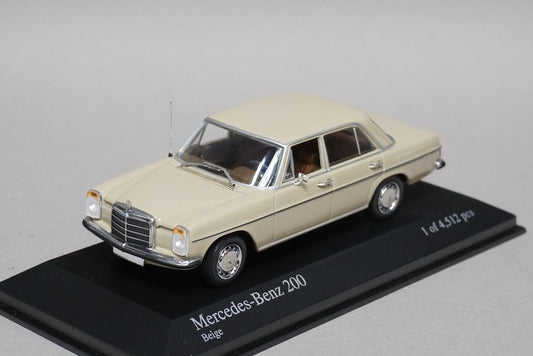 1:43 MINICHAMPS 400034000 Mercedes Benz 200 1968 Beige