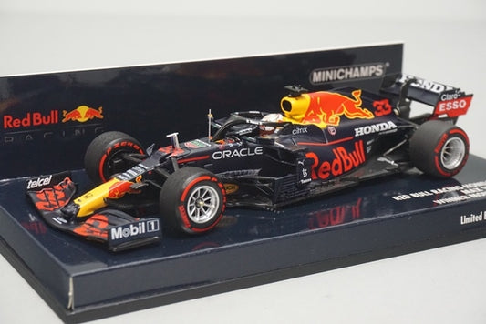 1:43 MINICHAMPS 410210633 Honda Red Bull Racing RB16B Monaco GP Winner 2021 #33 M. Verstappen