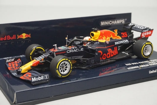 1:43 MINICHAMPS 410210133 Honda Red Bull Racing RB16B Emilia Romagna GP Winner 2011 #33 M. Verstappen