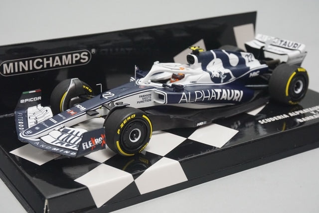 1:43 MINICHAMPS 417220122 Scuderia AlphaTauri AT03 Bahrain GP 2022 #22 Yuki Tsunoda