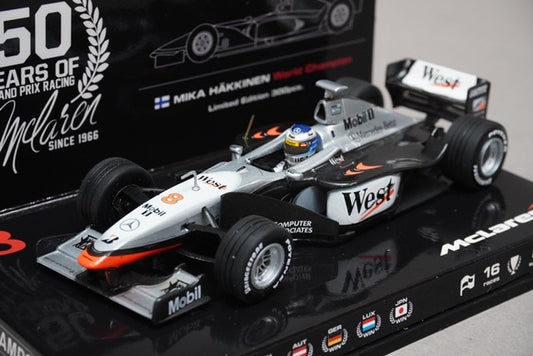 1:43 MINICHAMPS MC-ES-1622-11 Eurosport Custom McLaren Mercedes MP4-13 World Champion 1998 #8 M. Hakkinen McLaren 50th Anniversary