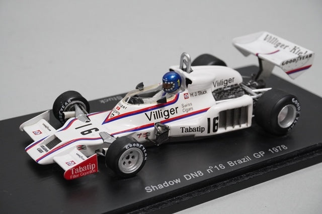 1:43 SPARK S3832 Shadow DN8 Brazil GP 1978 #16 Hans Stuck