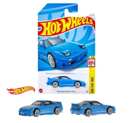 HXR16-9866 Hot Wheels Nissan Basic Car '96 Nissan 180SX Type X (1 carton: 12 pieces)