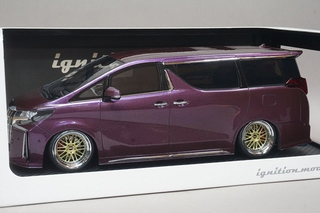 1:18 ignition model IG2795 Toyota Alphard (H30W) Executive Lounge S Purple Metallic