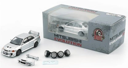 64B0408 BM CREATIONS 1:64 Mitsubishi Lancer Evolution V/VI Silver RHD model car