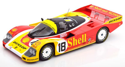 187414 NOREV 1:18 Porsche 962C 24h Le Mans 1988 #18 Wollek/Schuppan/v.d.Merwe MODELISSIMO model car