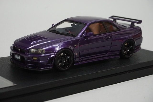 1/43 HPI 8399 Nissan NISMO R34 GT-R Z-tune Midnight Purple III model car