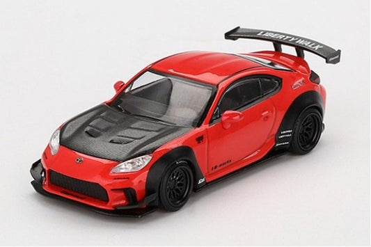 [ Back-order ] TSM MINI-GT MGT00885-R 1:64 Toyota GR86 LB Nation Red RHD model car