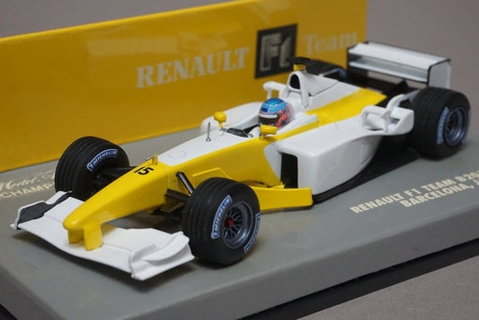 1:43 MINICHAMPS 400020185 Renault F1 B201 Barcelona Test Car 2002 #15 J.Button model car