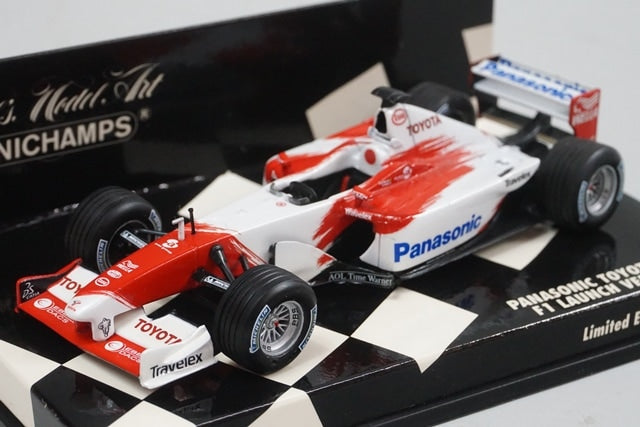 1:43 MINICHAMPS 400030172 Panasonic Toyota Racing F1 Lunch 2003 avex decal