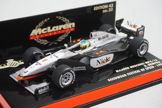 1:43 MINICHAMPS 530994399 McLaren Mercedes MP4/13 GOODWOOD FOS 1999 Heidfeld #33