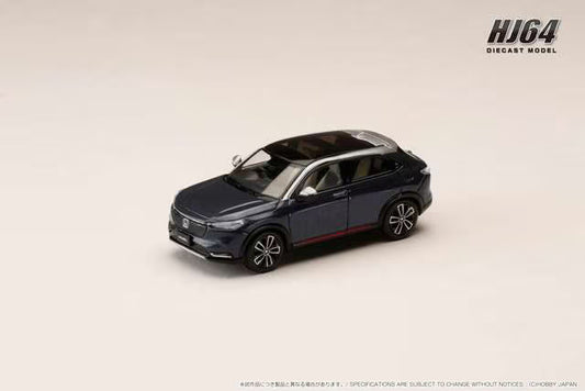 HJ642071BL Hobby Japan 1:64 Honda VEZEL e: HEV PLaY Midnight Blue Beam Metallic