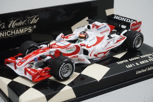 1:43 MINICHAMPS 400060224 Super Honda SA06 SAF1 & ARTA FESTA '6 #1 Aguri Suzuki