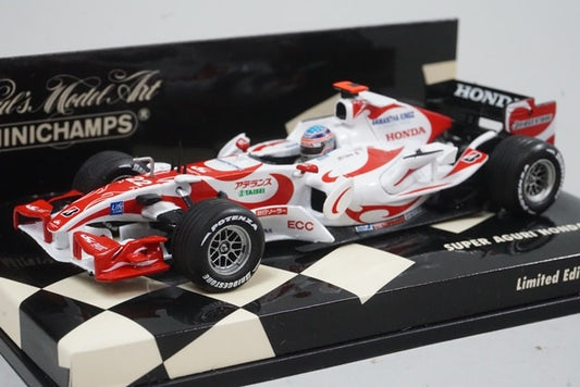 1:43 MINICHAMPS 400060222 Super Aguri Honda SA06 2006 #22 Takuma Sato model car