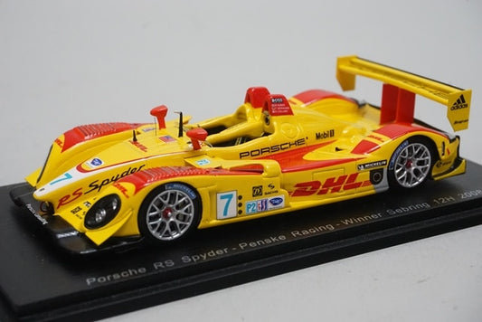 1:43 SPARK 43SE08 Porsche RS Spyder Penske Racing Sebring 12H Winner 2008 #7