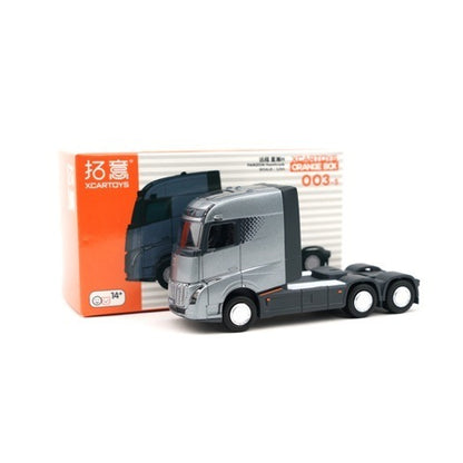 [ Pre-order ] CH004-5 拓意 XCARTOYS 1:64 Geely YangCheng XingHan H Silver Geely Farison Homtruck (Trailer Head) Metallic Gray