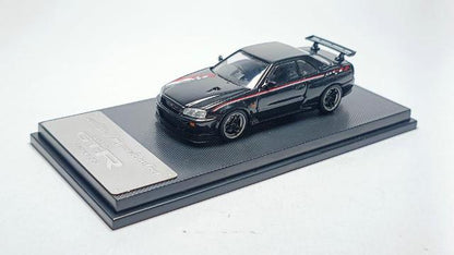 MC640009J MC Model Collect 1:64 Nissan Skyline R34 V-SPEC nismo gloss black