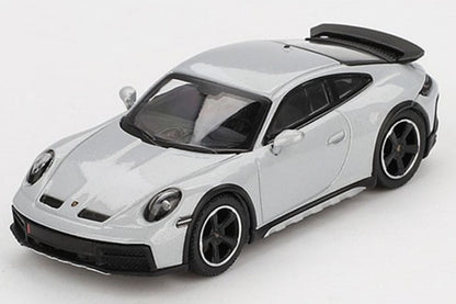 [ Back-order ] TSM MINI-GT MGT00891-L 1:64 Porsche 911 Dakar Ice Grey Metallic LHD model car