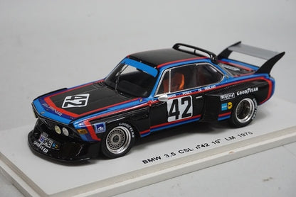 1:43 SPARK S1568 BMW 3.5 CSL LM 1976 10th #42 model car