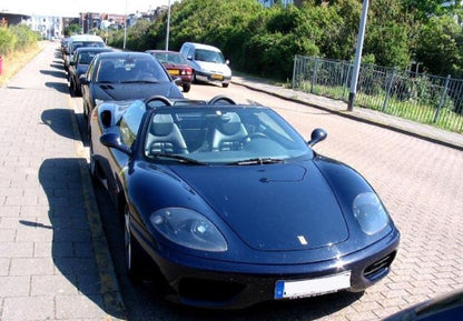 [ Pre-order ] P18233D BBR 1:18 Ferrari 360 Spider Griglia Challenge Blu Le Mans - Dark Grey interiors *Clear case included