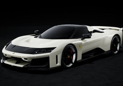 [ Pre-order ] P18253C BBR 1:18 Ferrari F80 opt carbon Bianco Italia wheels carbon/silver *Clear case included