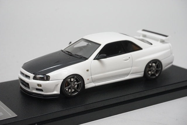 1:43 HPI 8358 Nissan Skyline GT-R V-spec II N1 (R34) White model car