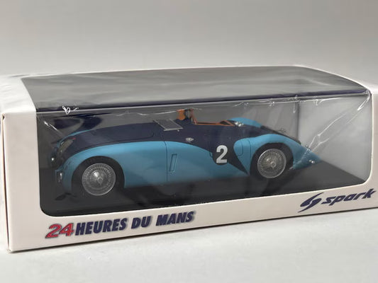 1:43 SPARK 43LM37 Bugatti 57 G LM Winner 1937 #2 model car