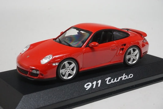 1:43 MINICHAMPS WAP02013116 Dealer-made Porsche 911 Turbo Red model car