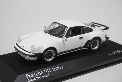 1:43 MINICHAMPS 430069002 Porsche 911 Turbo 1977 Grand Prix White model car