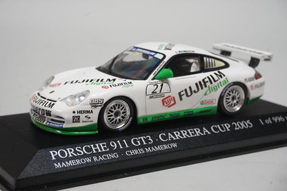 1:43 MINICHAMPS 403056221 Porsche 911 GT3 Carrera Cup 2005 #21 model car