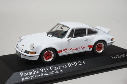 1:43 MINICHAMPS 430736900 Porsche Carrera RSR 2.8 1973 White model car