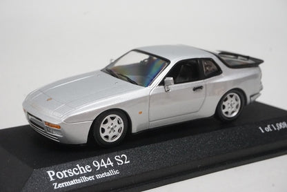 1:43 MINICHAMPS 400062225 Porsche 944 S2 1989 Silver model car