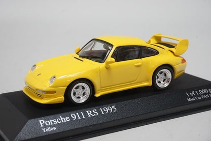 1:43 MINICHAMPS Custom made for miniature car fans: Porsche 911 RS 1995 Yellow