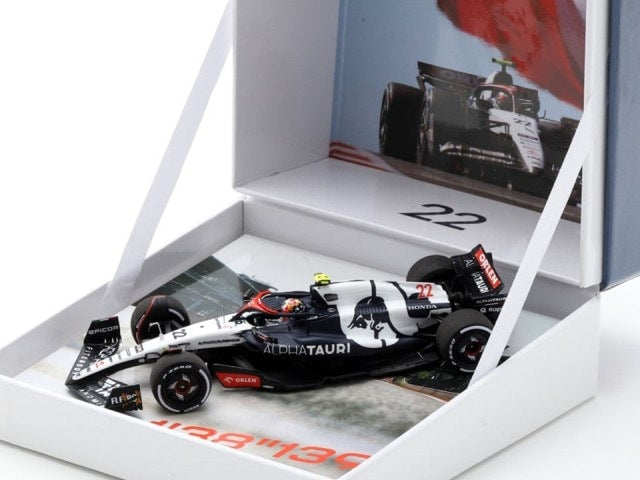 FS48 F1 sokuho Spark 1:43 AlphaTauri AT04 2023 United States US GP Y. Tsunoda Yuki Tsunoda #22 "The First Fastest Lap"