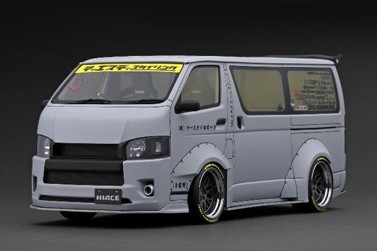 [ Pre-order ] IG2802 ignition model 1:18 T･S･D WORKS HIACE Matte Gray With Roof Rack