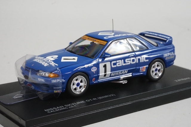 1:43 KYOSHO 03225C Nissan Skyline GT-R (BNR32) Calsonic #1 model car