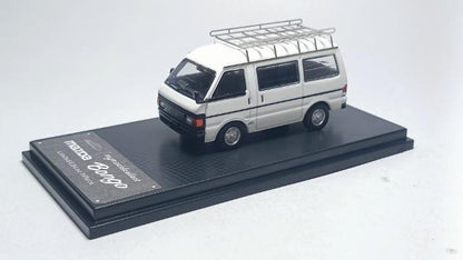[ Pre-order ] MC640021A MC Model Collect 1:64 Scale Mazda Bongo Van High Roof 1989 Cargo Box Truck in White