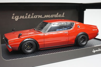 1:18 ignition model IG1845 Nissan Skyline 2000 GT-R (KPGC110) Red model car