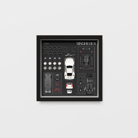 [ Pre-order ]FY64074 Finclassically 1:64 Singer DLS Frame Series White - Parts