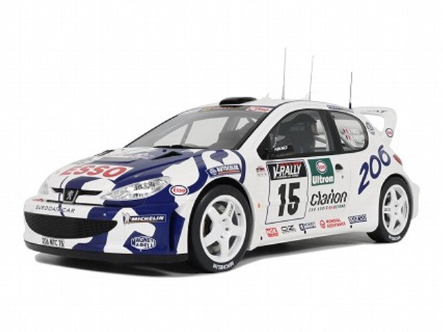 [ Pre-order ] OTMG081 OTTO 1:12 Peugeot 206 WRC Tour de Corse 1999 #15 Resin model (no opening and closing mechanism)