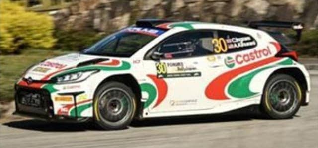 [ Pre-order ] S6885 Spark 1:43 TOYOTA GR Yaris Rally 2 Castrol MEM Rally Team Rally Japan 2024 #30 C. Ingram - A. Kihurani - 2024 British Rally Championship Drivers' Champion