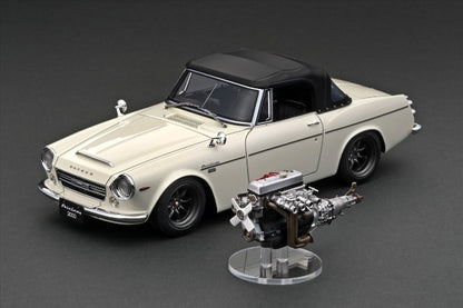 [ Pre-order ] IG2708 ignition model 1:18 Nissan DATSUN Fairlady 2000 (SP311) White With Engine