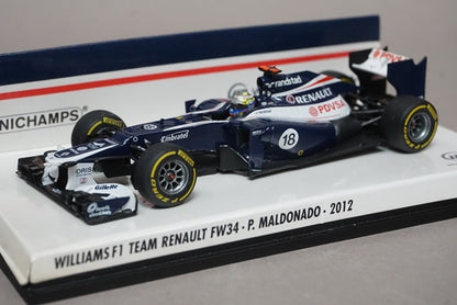 1:43 MINICHAMPS 410120018 Williams F1 Team Renault FW34 2012 #18 P.Maldonado